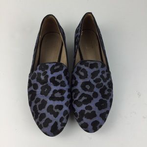Preslie Blue Velvet Calf Hair Jaguar Loafer
